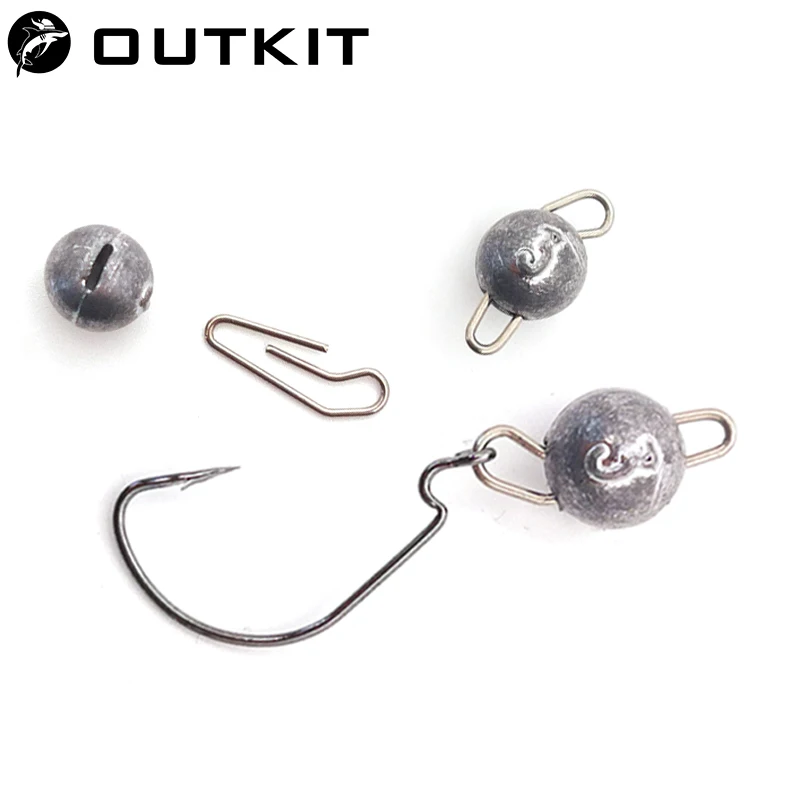 Fishing Lure Accessories - OUTKIT 10szt/lot Lead Head Sinker Soft