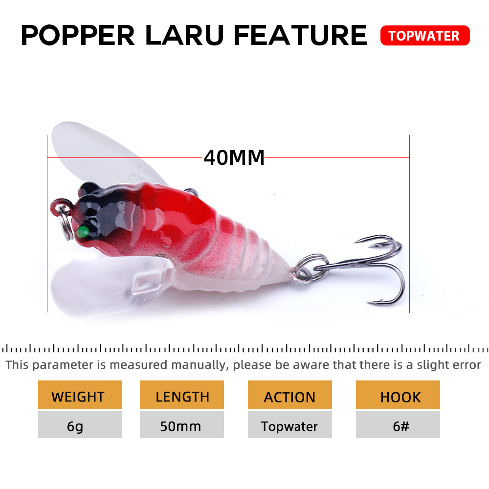 Agoie 6.5g 5cm Topwater Popper – Fishing Lure Swimbait recenzja i cena