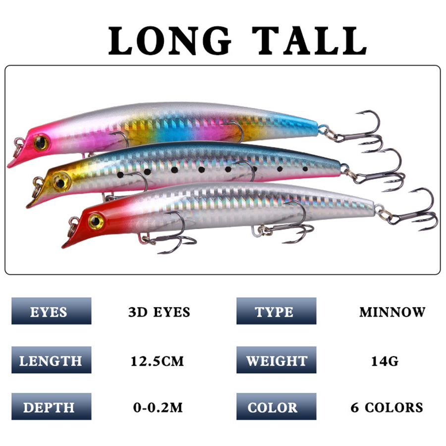 6 sztuk Crankbaits przynęty mo – Fishing Lure Topwater recenzja i cena